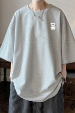 华夫格t恤男短袖男大码五分袖酒店风HT73292-P22，男装T恤，电商A040