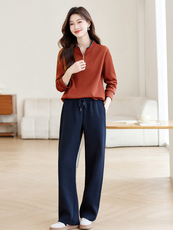 长期有货休闲套装女2026春装新款弯刀裤洋气妈妈两件套卫衣，女装套装/套裙，璐依舞