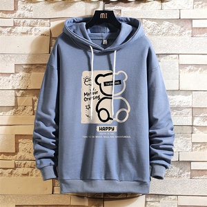 纯棉连帽卫衣男大码运动帽衫宽松薄 WY2350-P35 加绒款-P40 砖墙图片
