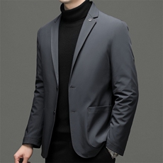 BZ8118主推西装羽绒服男士精品四面弹鸭绒85绒子含量单西羽绒，男装羽绒服，钱塘207-2