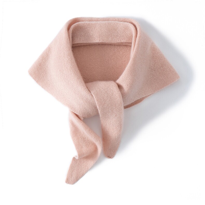 2025时尚百搭休闲纯色三角巾，围巾，暖思纯羊绒