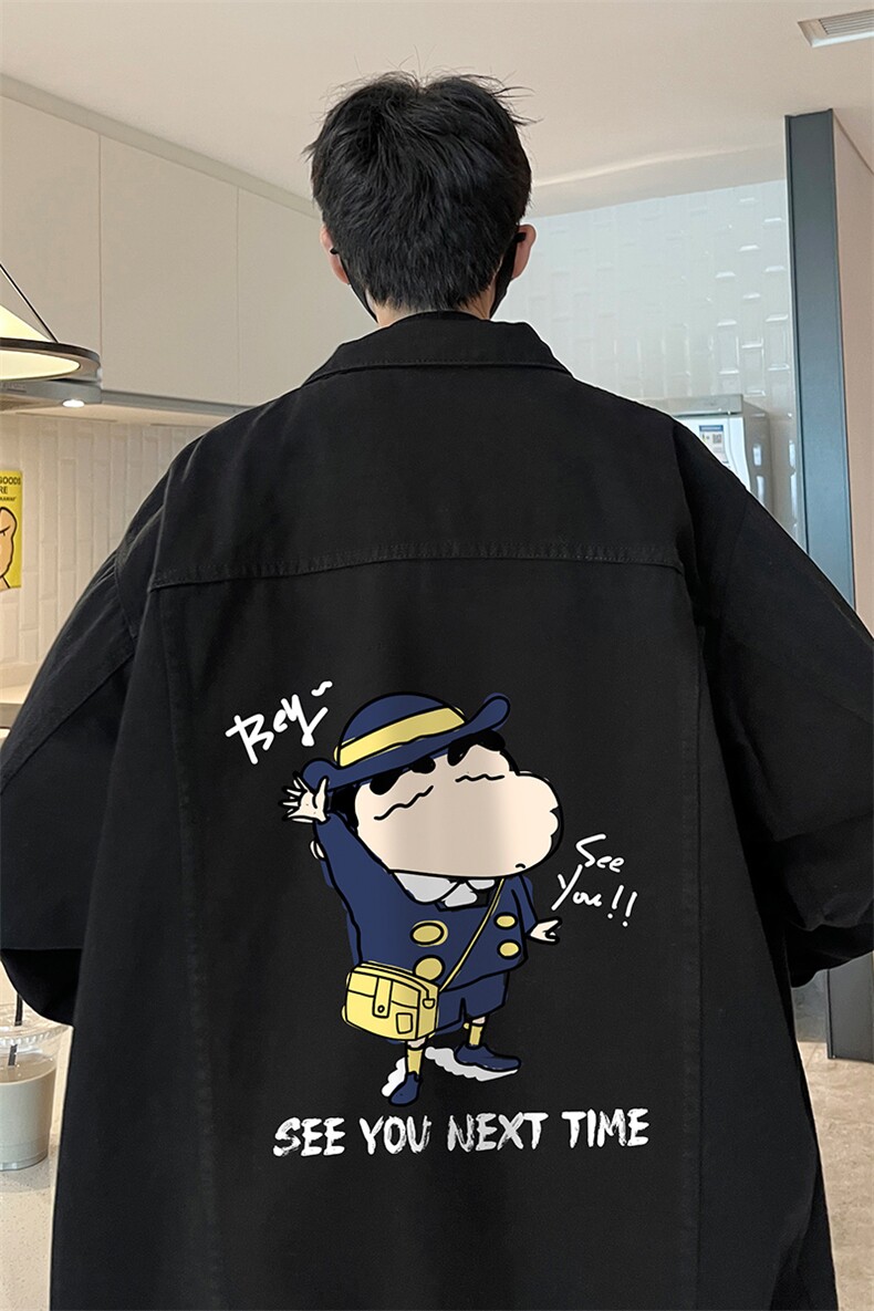 牛仔夹克男大码牛仔外套男茄克NJ77240-P60加绒款-P75,男装夹克,电商A040