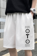 MK37114-P15冰丝短裤男士大码宽松休闲五分裤男运动中裤港风，男装休闲裤，电商A040