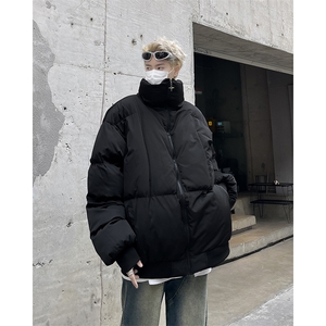 加绒加厚冬款男立领棉衣十字架拉链保暖面包服棉服MA262P105