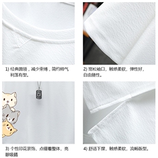 Q11164-P30春夏季七分袖t恤男大码五分袖男短袖中袖展架，男装T恤，电商A040A
