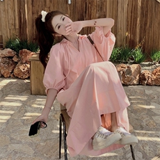 现货新款宽松休闲连衣裙浙宝217-1007-135-198，女装连衣裙，浙宝217