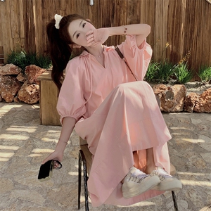 现货新款宽松休闲连衣裙浙宝217-1007-135-198图片