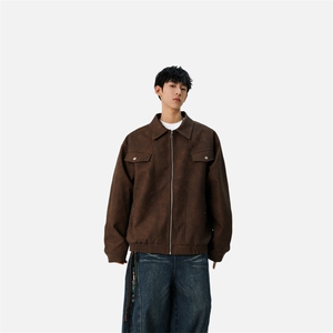 现货 2025秋季复古皮衣外套男翻领皮夹克JK8088-P85 128，男装皮衣，星座1209-2