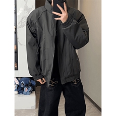 现货美式休闲加厚雪山棉衣夹克外套立领纯色三防户外工装棉服，男装夹克，电商A486