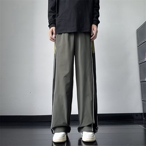 新款侧条纹休闲裤长裤男美式百搭垂感宽松嘻哈运动裤KK336-P36图片
