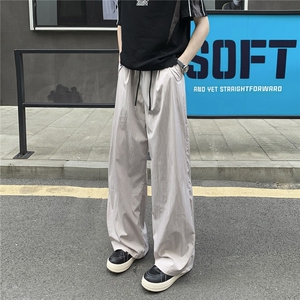 ！2025夏季新款男士直筒宽松休闲裤冰丝长裤310A-4-KZ93-P35