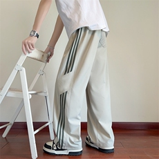 ！2026夏季新款男士冰丝长裤织带运动直筒裤WK2095特P28控69，男装休闲裤，电商B220