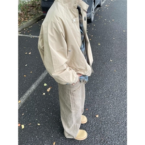 新款潮牌美式复古飞行员夹克男女秋季宽松棒球服外套L55155-p62图片