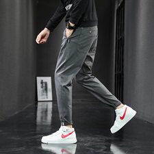 秋冬束脚工装裤男新款2020时尚抽绳裤子男韩版哈伦裤K702-P45，男装休闲裤，星座610（原A335）