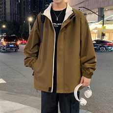 新款宽松两面穿二开夹克男撞色立领上衣外套DSA157B-JK7908-特P70，男装夹克，电商A157B
