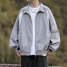 美式复古飞行员夹克男宽松潮牌工装情侣棒球服外套春秋季，男装夹克，星座716-2