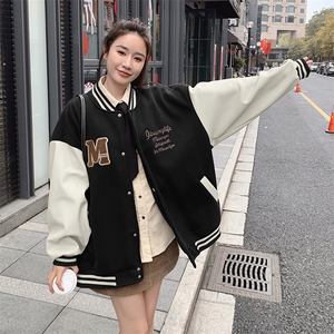 现货主推！！学院风高克重加厚绒棒球服2C205-8819-P155-K218图片