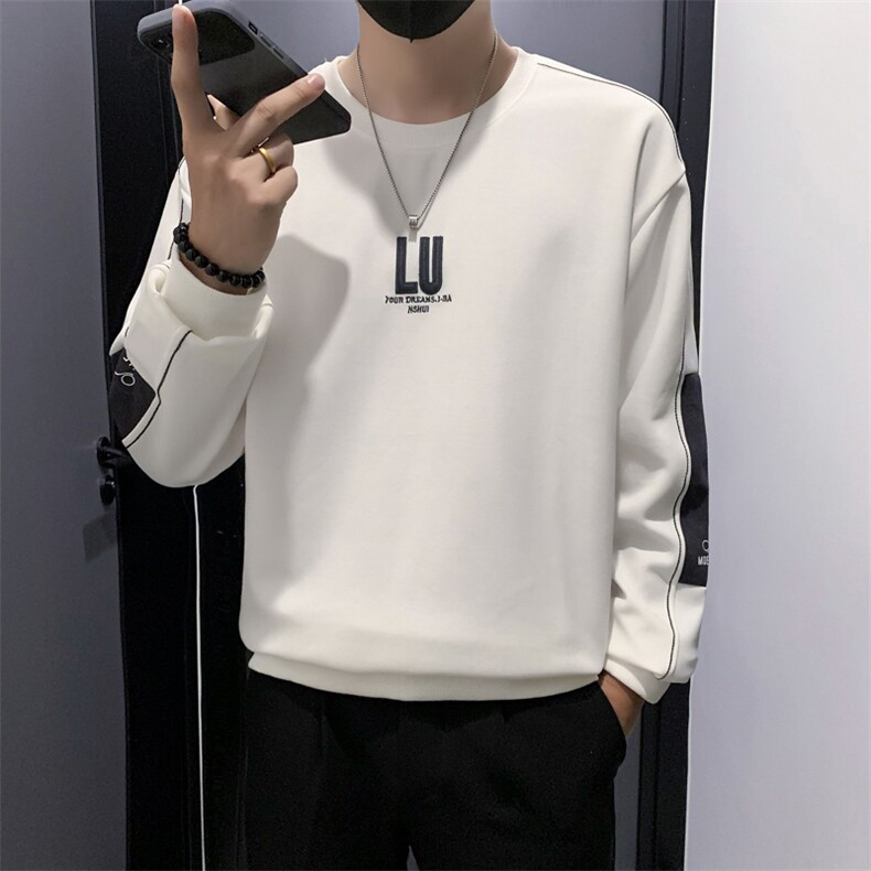 68036P58控7865%棉35%聚酯纤维M-3XL高品质男士卫衣秋装,男装卫衣,电商B340