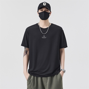 男士冰丝短袖T恤夏季百搭休闲运动圆领半袖上衣T65801-P35控69