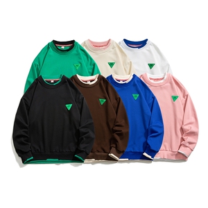 1秋季新款休闲圆领假两件情侣青春套头卫衣套装7144P98控128图片