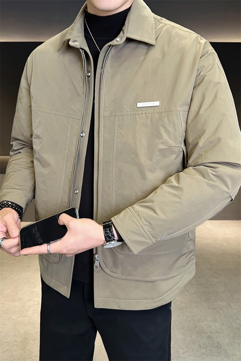 新标90绒冬季轻薄款羽绒服男翻领保暖外套A329-YR2513-P195,男装羽绒服,电商A329