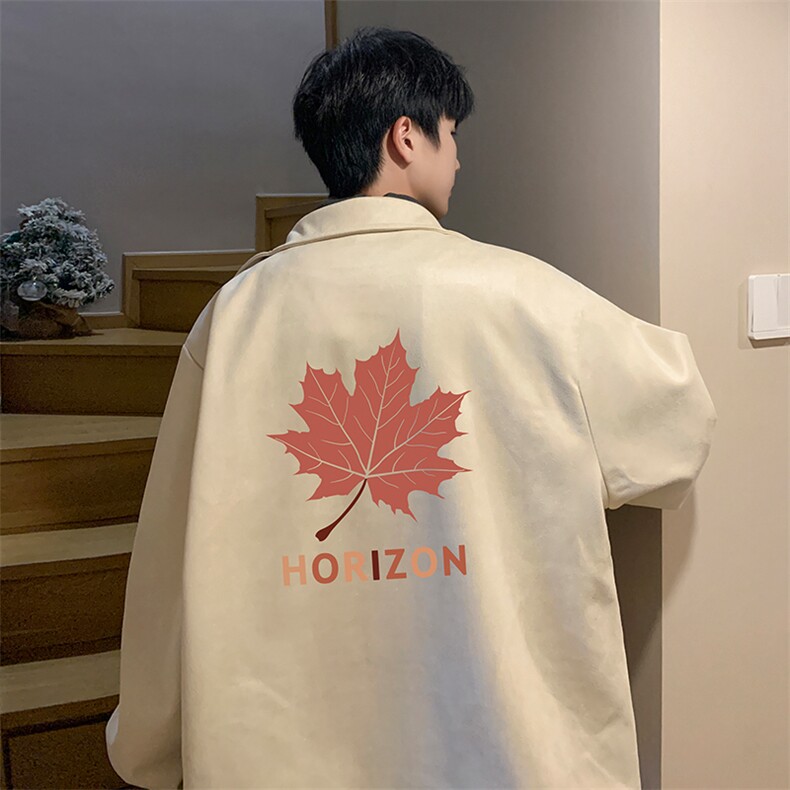 麂皮绒夹克男大码立领褂子外套JK85423-P68加绒款-P78,男装夹克,电商A040