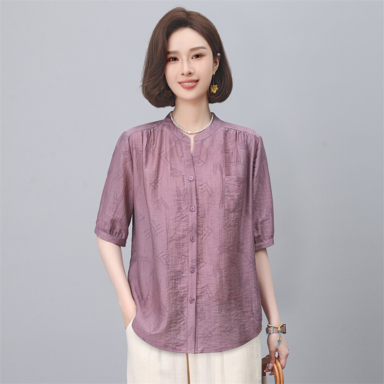 2025年夏季新款休闲天丝衬衫，女装衬衫，悦见她