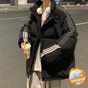 冬季加厚保暖条纹织带拼接立领白鸭绒羽绒 YR110特批P135控228图片