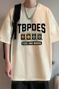 T786P26夏季新品港风高街美式短袖T恤宽松ins重磅纯棉体恤图片
