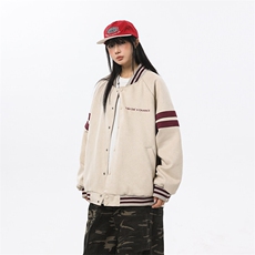 主推现货美式潮牌刺绣情侣棒球服外套XZ609-WT2358-P80-控138，女装短外套，星座609
