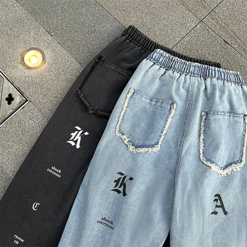 夏季高街牛仔裤直筒B342-NK13-P50控68,男装牛仔裤,电商B342