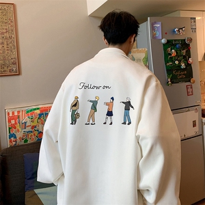 麂皮绒夹克男大码立领褂子外套JK85043-P68 加绒款-P78图片