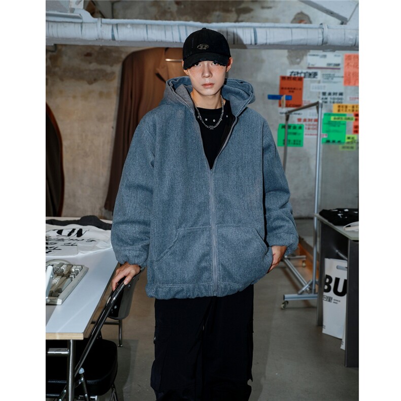 秋冬夹克cleanfit美式外套呢子上衣毛领夹克1016-1JK83 P109 K139图片