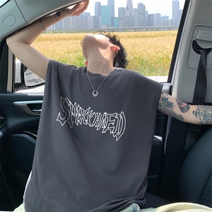 量大优 得物抖音高品质重磅230克美式印花无袖t恤背心WB230 特P18,男装背心/马甲,电商A486