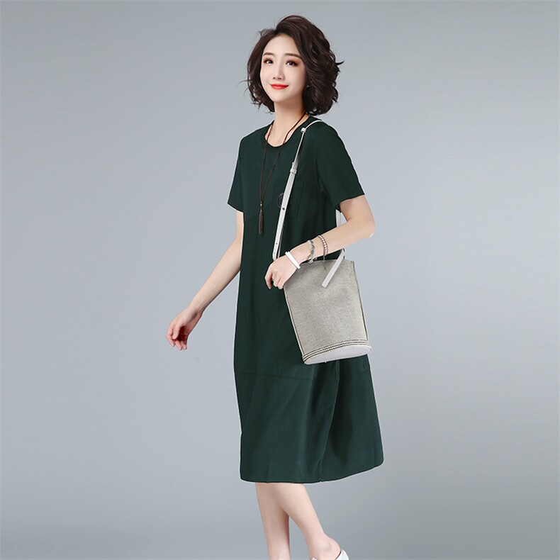 2025夏款新款拼接大码女装连衣裙226款,女装连衣裙,秋牧寒烟