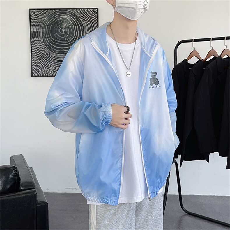 防晒服男夏季薄款宽松潮牌小熊外套青少年男生防晒衣潮W840-P32,男装夹克,星座512-2