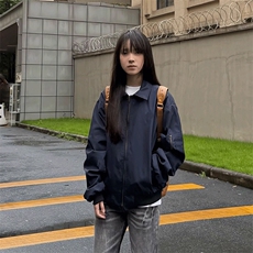 网图美式飞行夹克男秋季cleanfit短款外套翻领棒球服JK356-特P58，男装夹克，星座1007（原301D）