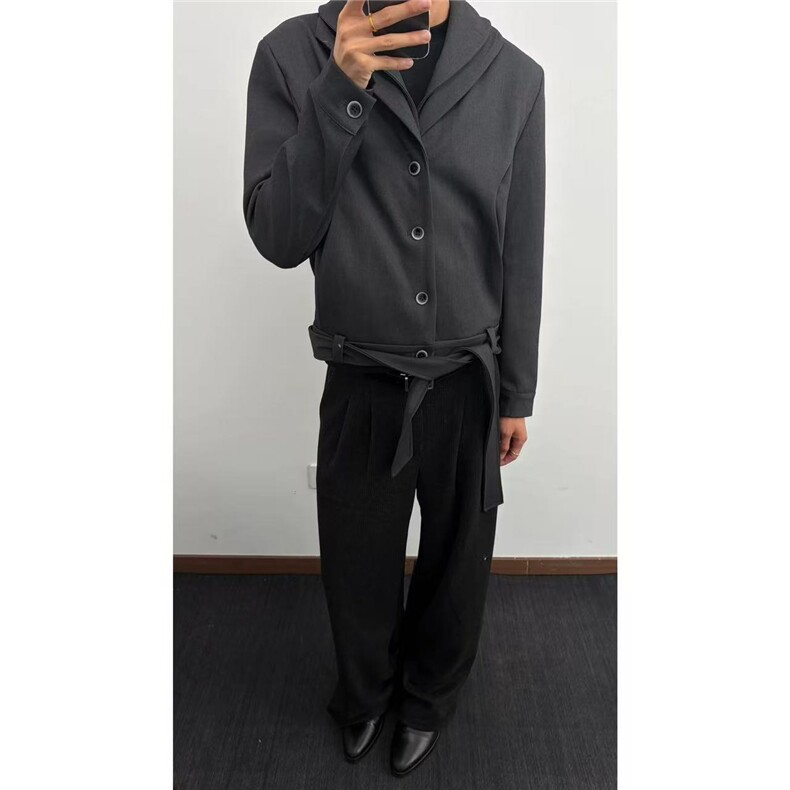 预售款~已下单春季混纺双领飘带西装斑驳领夹克外套XZ26801批118，男装夹克，星座1411A-6