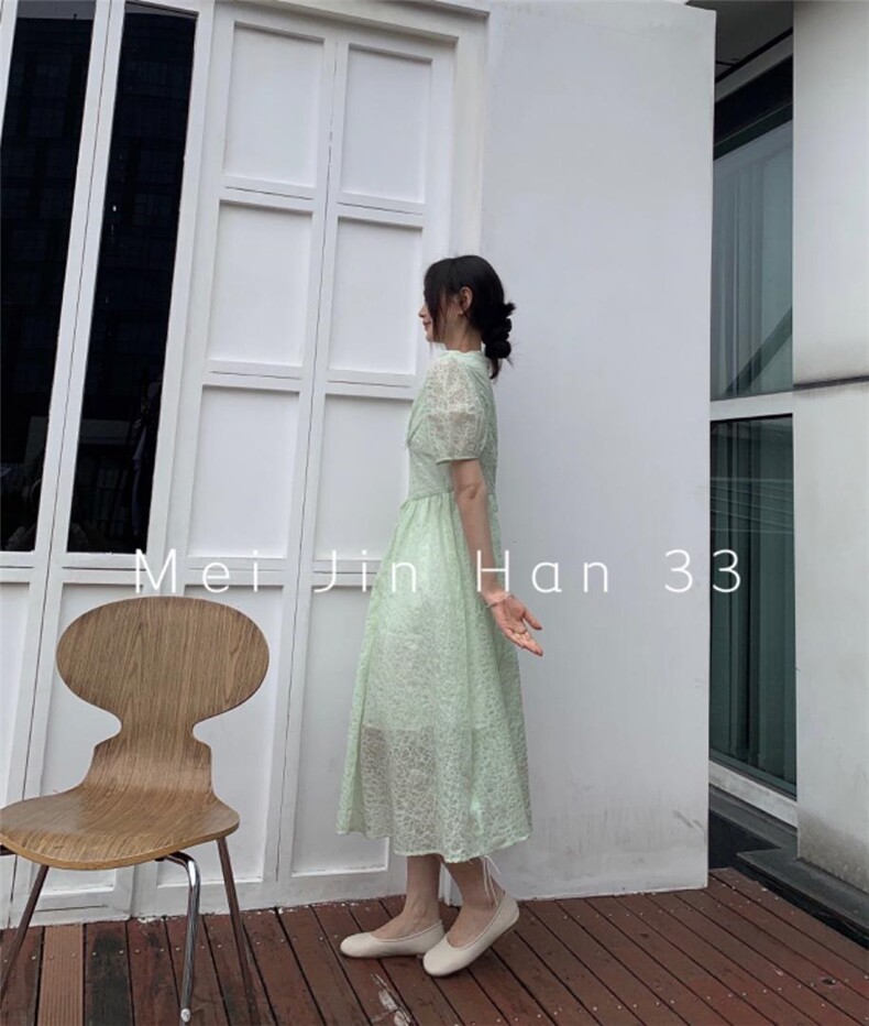 美巾涵5121夏季赫本风连衣裙，女装连衣裙，美巾涵