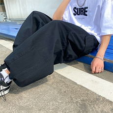 日系cityboy束脚工装裤子男春秋季美式潮牌宽松直筒百搭休闲阔腿，男装休闲裤，星座601-2