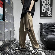 宽松男高街潮工装裤复古薄款日系夏季裤子休闲裤B422P32，男装休闲裤，星座1116-2