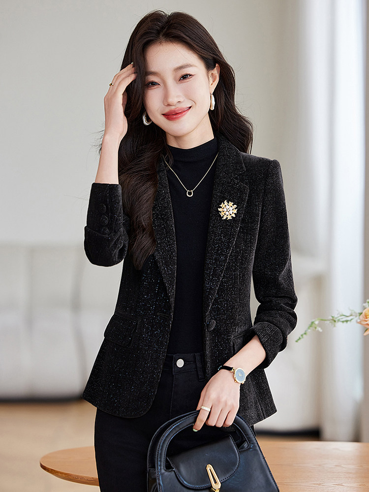 短西装外套女春秋2025新款超火爆小个子时尚气质修身减龄女士上衣,女装短外套,时尚风爆