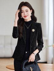 短西装外套女春秋2025新款超火爆小个子时尚气质修身减龄女士上衣，女装短外套，时尚风爆