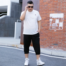 男夏装大码休闲运动套装冰丝网眼5032-1_L-4XLP905XL-9XLP100，男装套装，星座1516-1