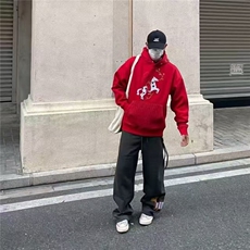 2026秋冬季男士卫衣加绒加厚保暖上衣宽松连帽休闲百搭外套大码潮，男装棉衣，星座506A