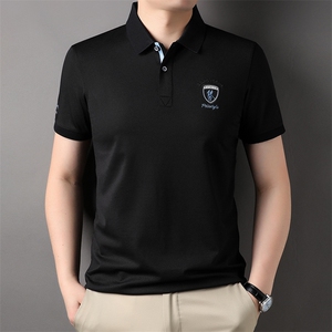 D33767钱塘2020-2夏季新款中青年男士翻领休闲百搭时尚T恤上衣P48图片