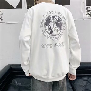 秋季卫衣男潮流ins港风潮印花百搭学生宽松上衣服  W1263-P28图片