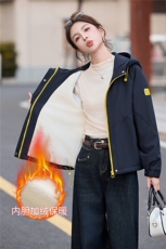 现货！现货！棉衣女2025冬季新款女装加绒加厚棉衣休闲派克服，女装棉衣/棉服，以桐