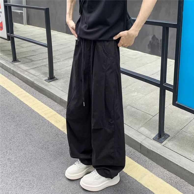 水洗棉褶皱弯刀裤直筒裤休闲裤裤子男-J1659-P48,男装休闲裤,星座910