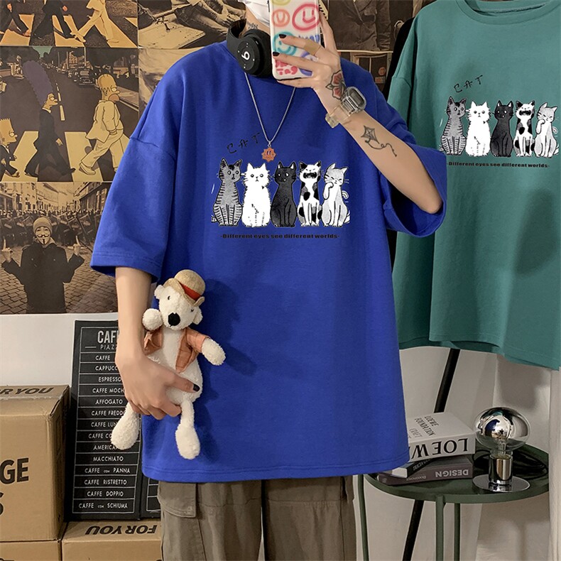 DX17100-P20纯短袖t恤男大码半袖打底衫宽松体恤衫港风,男装T恤,电商A040